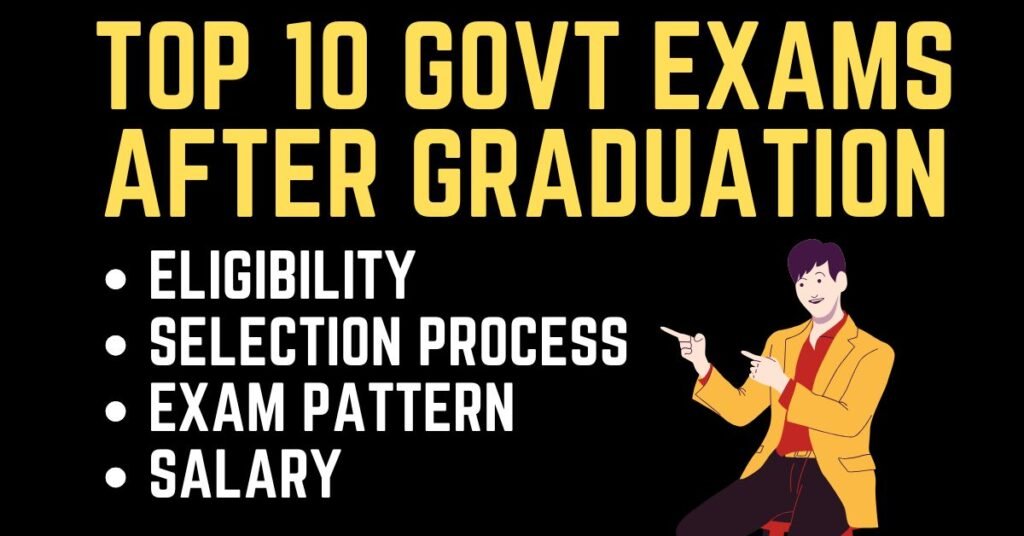 Top 10 Govt Exams after graduation